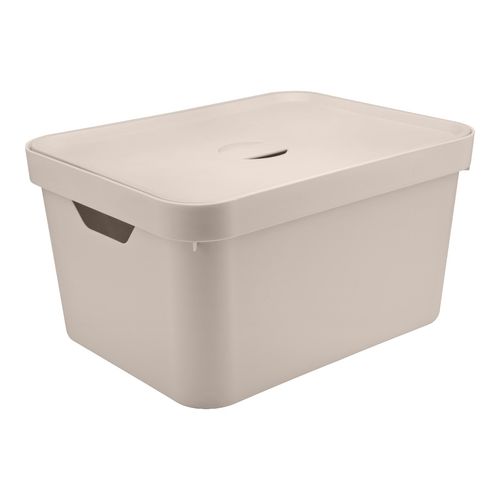 Caja Organizadora Con Tapa Ou 32lts Beige Cc650bgf