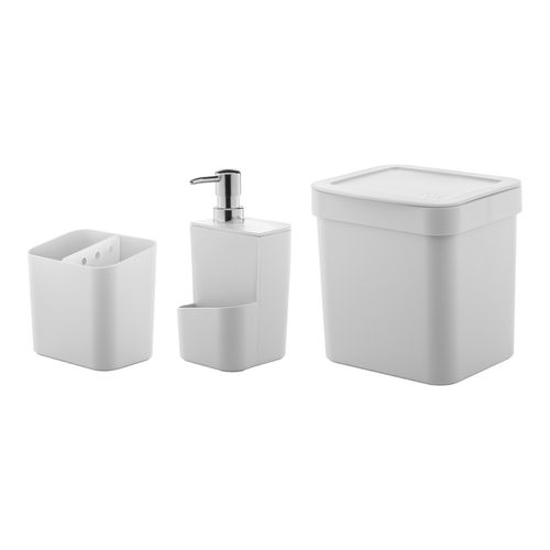 Juego de organizadores para mesada Ou Kte012bcf Blanco