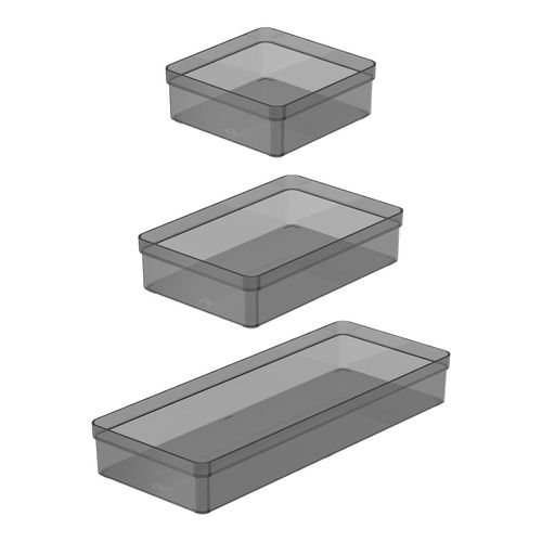 Set Organizador de Cajones 3 piezas Ou Kte1100fm Translucido