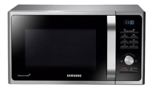 Microondas Grill Samsung Mg23f3k3t Plata 23l 220v