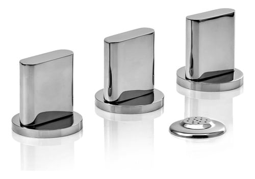 Grifería Bidet Piazza C. Cerámic Doble Comand Cromo 21304