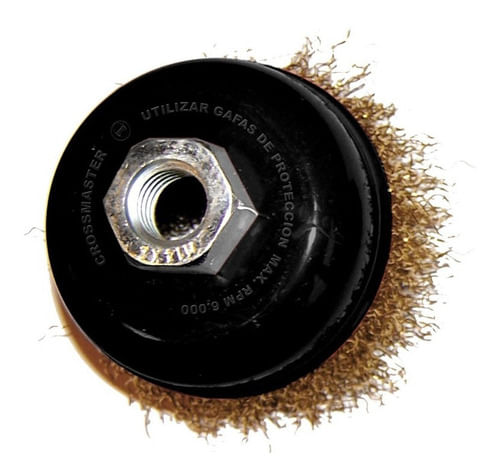Cepillo Copa De Alambre Rizado 100mm Crossmaster 9980932