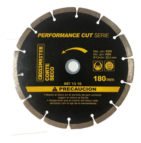 Disco Diamantado Corte Seco 180 Mm Crossmaster 9971310