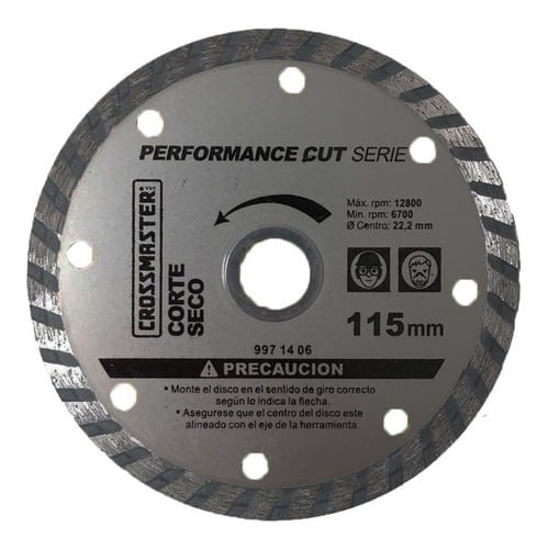 Disco Diamantado Profesional 115 Mm Crossmaster 9971406
