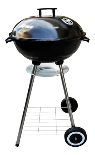 Parrilla Móvil Alpaca Alp22018a 90cm De Alto Y 44cm Negra