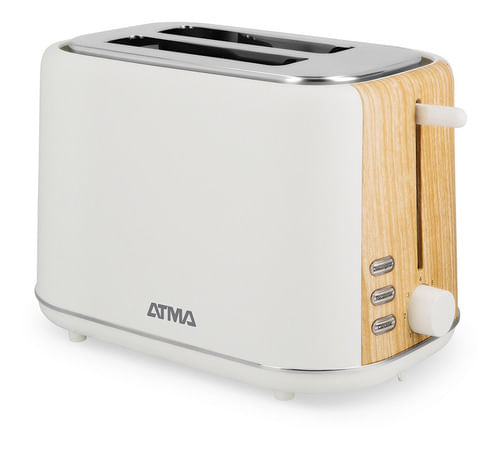 Tostadora Atma Toatw21wp 2 Ranuras Diseño Nordico 800w