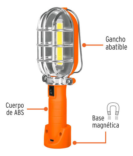 Lámpara Led De Taller Recargable Truper 280lm