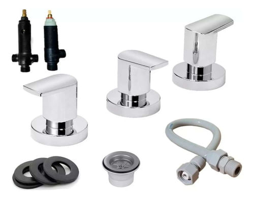 Griferia Baño Bidet Con Transferencia Hydros Piazza + Acc