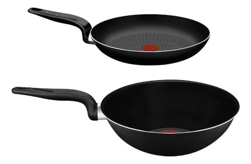 Set Sarten 24 Cm + Wok Pratika T701set2 Antiadherente