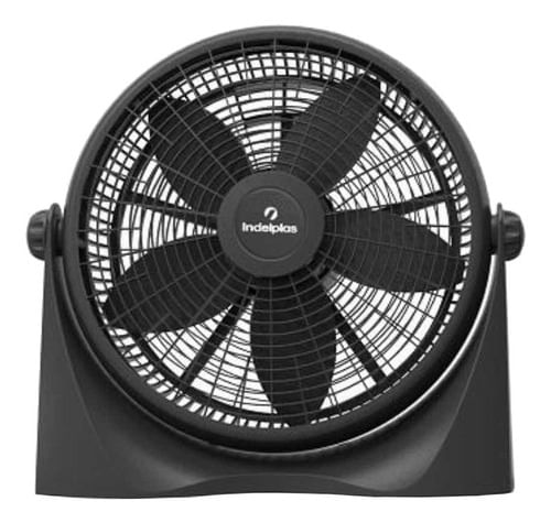 Ventilador Turbo Indelplas Negro Iv16 Piso Pared Techo