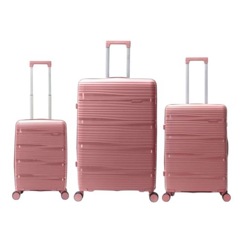 Set de Valijas Rose Gold Combinación Numérica Skora 38126
