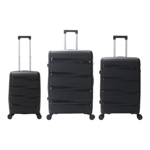 Set de Valijas Color Negro Combinación Numérica Skora 38110
