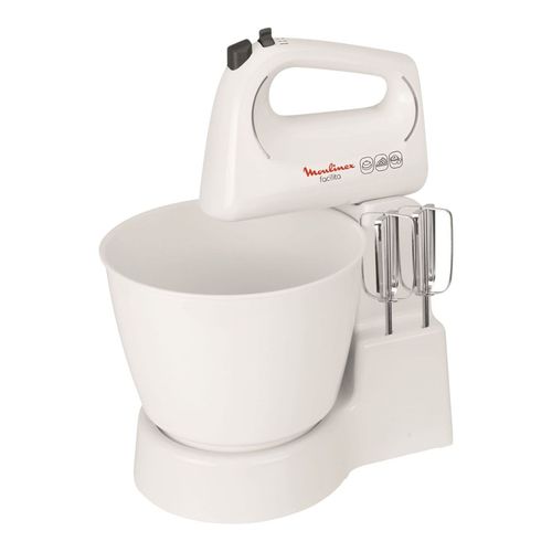 Batidora De Pie Con Bowl Moulinex Facilita Hm151158 Blanca
