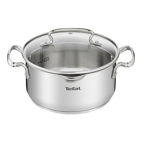 Olla 20 cm Acero Inoxidable Con Tapa Duetto  Tefal G7194455