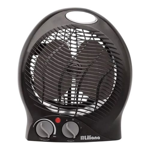 Caloventor Minisol Negro Regulable Con Asa Liliana CCFH400