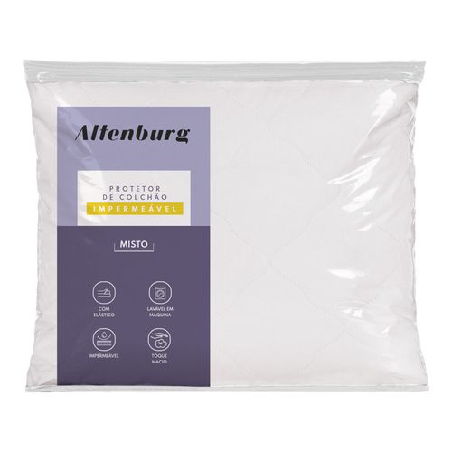 Funda Protectora de Colchón Altenburg 1570771900 158x198x50 Ajustable Mixto Blanco