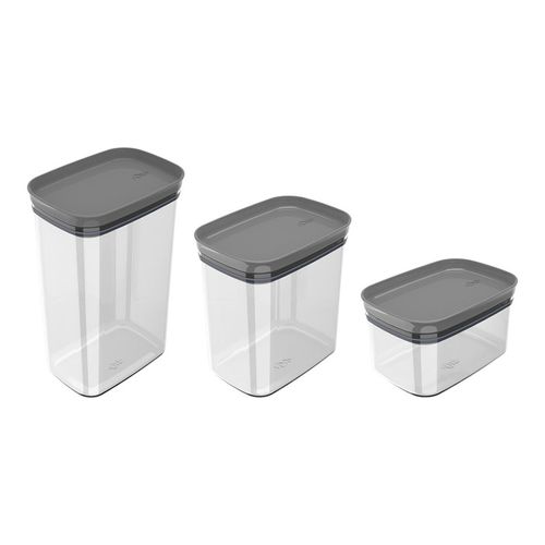 Juego De 3 Tapers Herméticos Block Ou Kte048 Color Gris