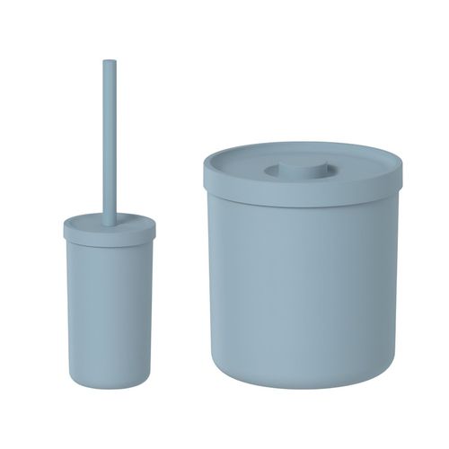 Juego Accesorios Para Baño Ou Kte132 Tacho + Sopapa Azul