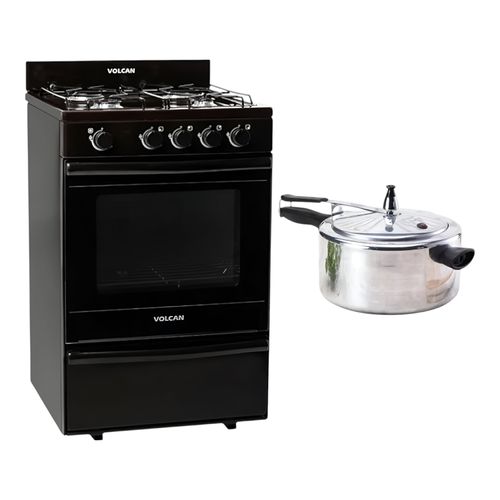 Combo Volcan 87654vm  + Olla A Presion Marmicoc T05