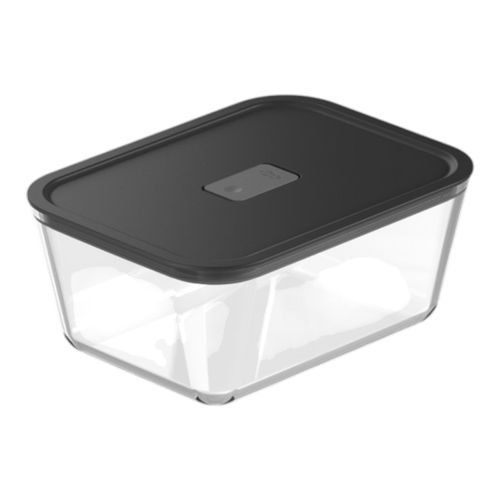 Tarro de Cristal Hernético 2,4L Linea Fresh Ou PFL400NG Negro