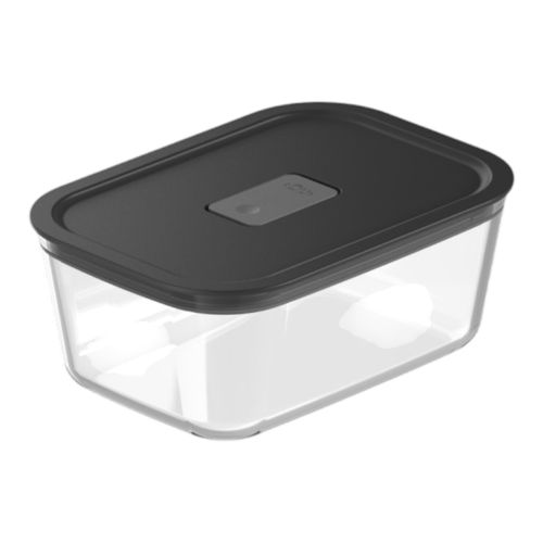 Tarro de Cristal Hermético 1,2L Linea Fresh Ou PFL300NG Negro