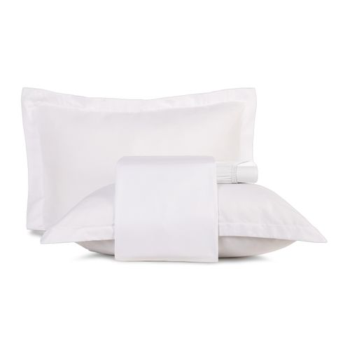 Juego de Sábanas 3 Piezas Tacto Satinado 150x240 Blanco Altenburg