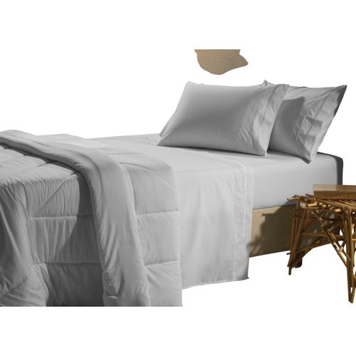 Juego de Sábanas 4PC Suavidad Bordado 180F 270x250 Blanco Altenburg