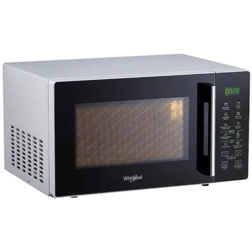 Microondas con Grill 25 Lts. Plata Frente Vidrio Negro Whirlpool WMS25BS