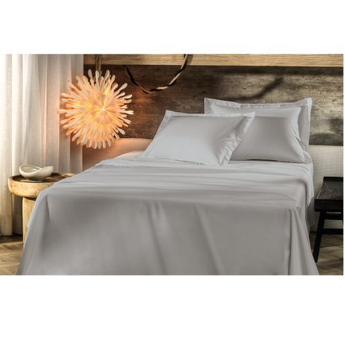Juego de Sábana 4 pzas. Tacto Satinado 250x240 Cemento Altenburg